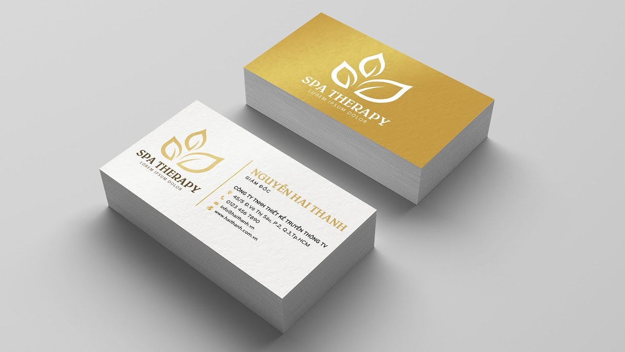 Hướng dẫn làm name card bằng Photoshop chi tiết nhất 5 Một ảnh duy nhất